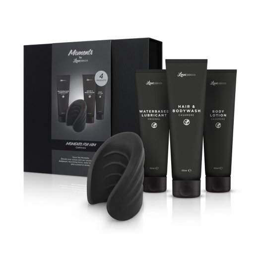 D�rkov� sada LoveBoxxx Moment Box Men Cashmere �ern�