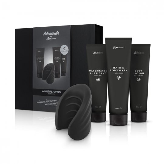 D�rkov� sada LoveBoxxx Moment Box Men Cashmere �ern�