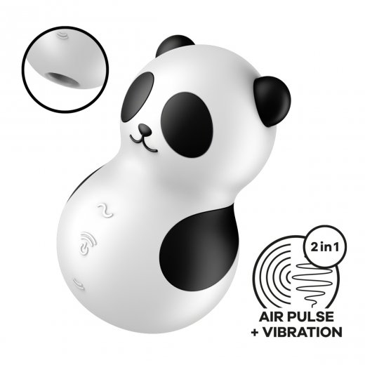 Stimul�tor klitorisu SATISFYER Pocket Panda �ernob�l�