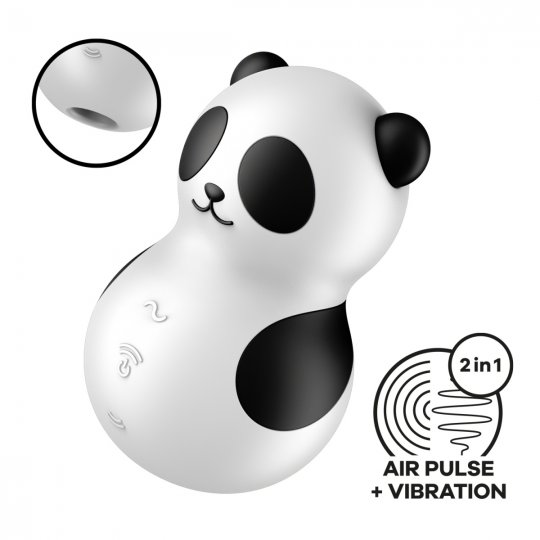 Stimul�tor klitorisu SATISFYER Pocket Panda �ernob�l�