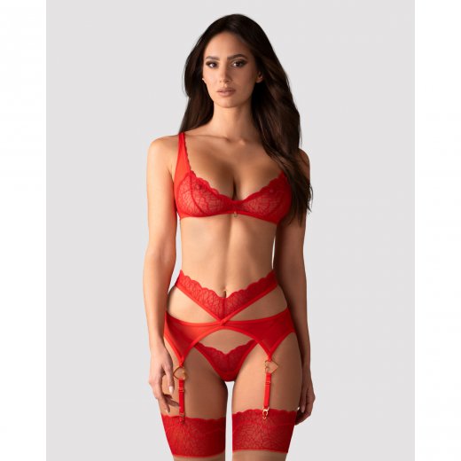 Souprava Obsessive Cupide Desir 3 PC Set �erven�