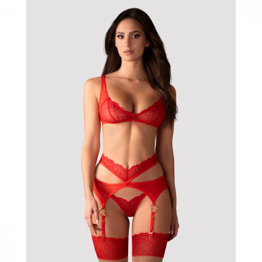 Souprava Obsessive Cupide Desir 3 PC Set �erven�