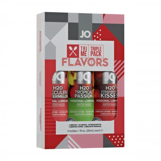 Lubrika�n� gely System JO H2O Tri Me Flavors Triple Pack 3x30 ml