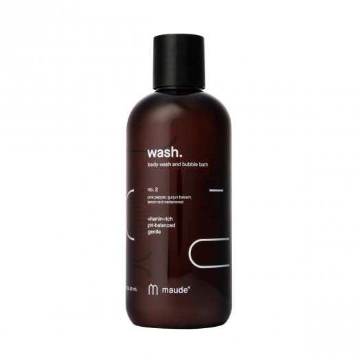 T�lov� myc� gel a koupelov� p�na Maude WASH no.2 pink pepper & gurjun balsam 355 ml