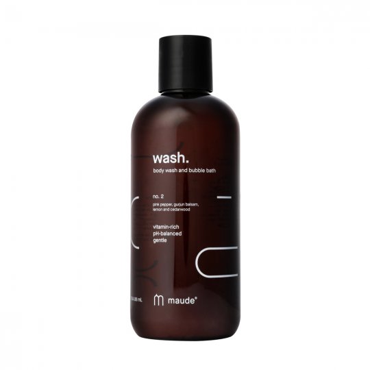 T�lov� myc� gel a koupelov� p�na Maude WASH no.2 pink pepper & gurjun balsam 355 ml