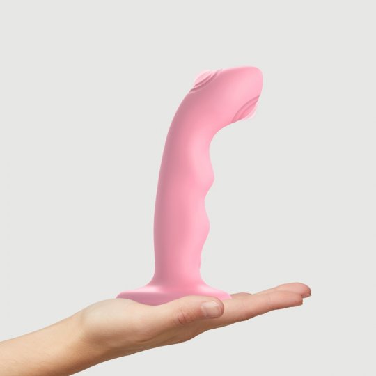 Dildo vibra�n� Strap-on-me Tapping Wave r��ov� M