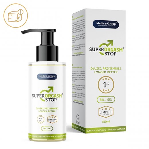 Gel pro odd�len� ejakulace Medica-Group Super Orgasm Stop 150 ml - po�kozen� obal