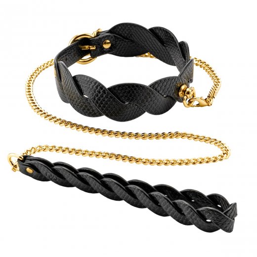 Obojek s vod�tkem GP ECLIPSE LUNAR BRAIDED �ern�