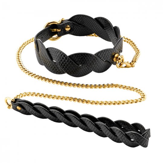 Obojek s vod�tkem GP ECLIPSE LUNAR BRAIDED �ern�