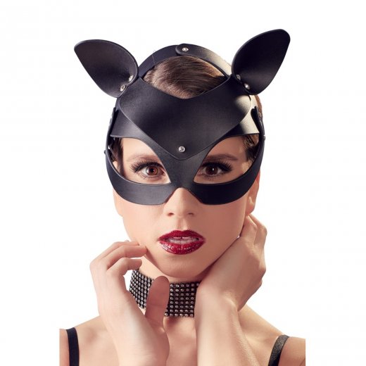 Maska BAD KITTY ko�i�� s kam�nky �ern�