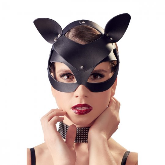 Maska BAD KITTY ko�i�� s kam�nky �ern�