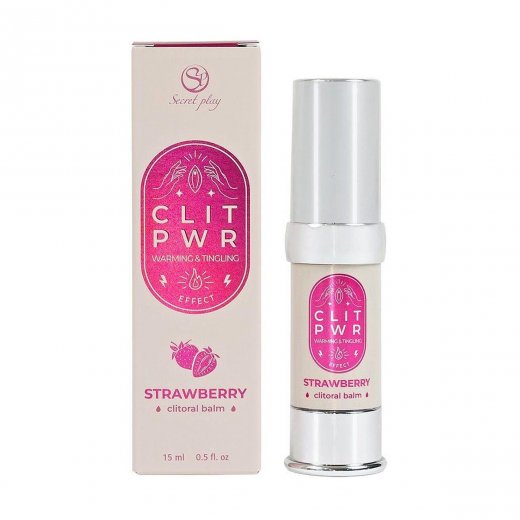 Stimula�n� balz�m na klitoris SECRET PLAY CLIT PWR Strawberry 15 ml - expirace 4/2026