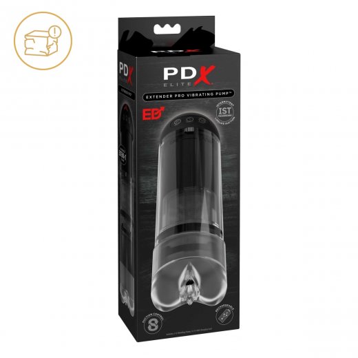 Vakuov� pumpa vibra�n� Pipedream PDX Elite Extender Pro �ern� - po�kozen� obal