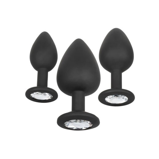 Sada an�ln�ch kol�k� CalExotics Silicone Gem Anal Kit �ern�